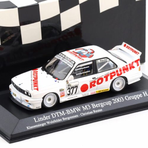 1:43 Minichamps BMW M3 E30 DTM Bergcup 2003 Gr. H Christian Reuter #377