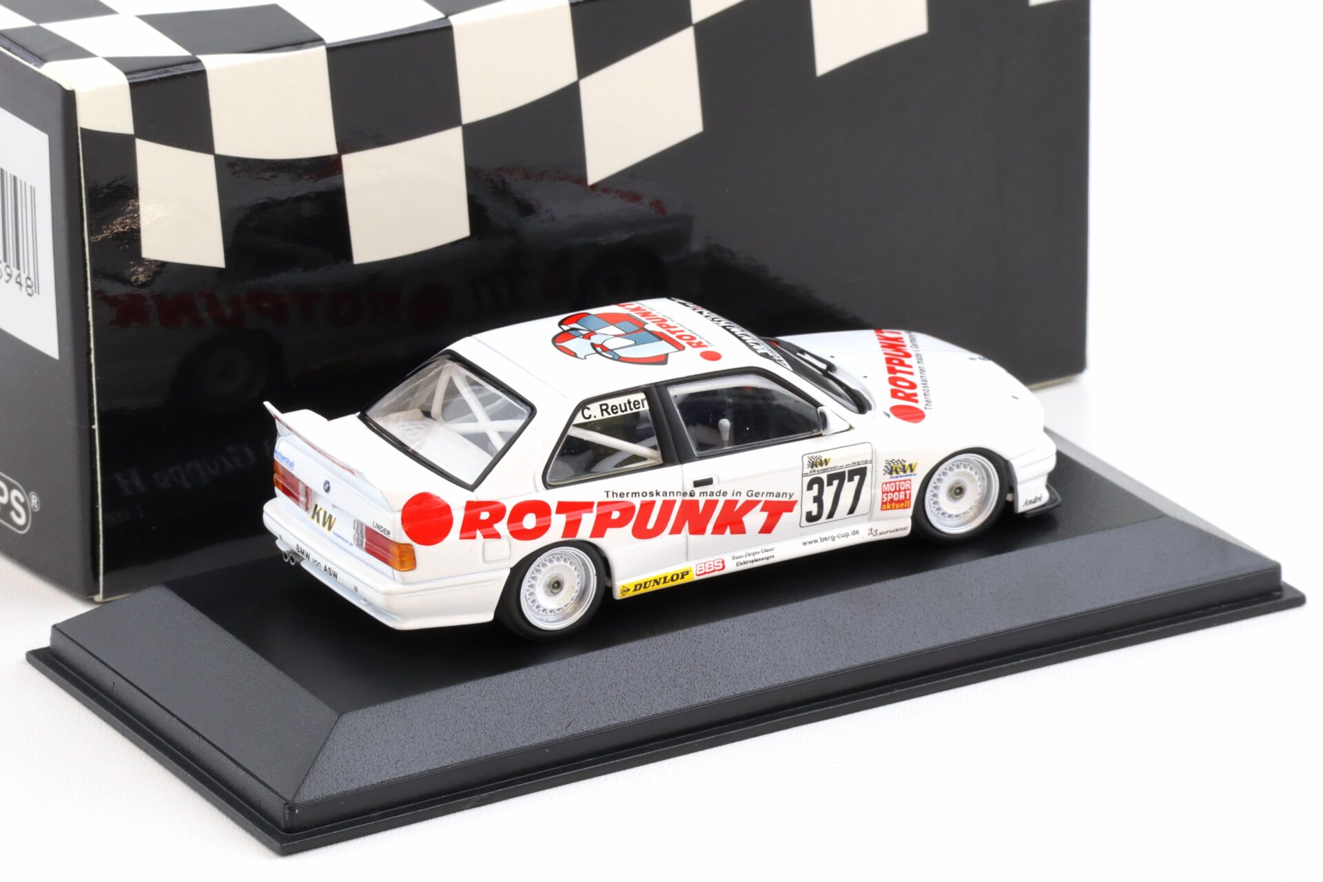 1:43 Minichamps BMW M3 E30 DTM Bergcup 2003 Gr. H Christian Reuter #377