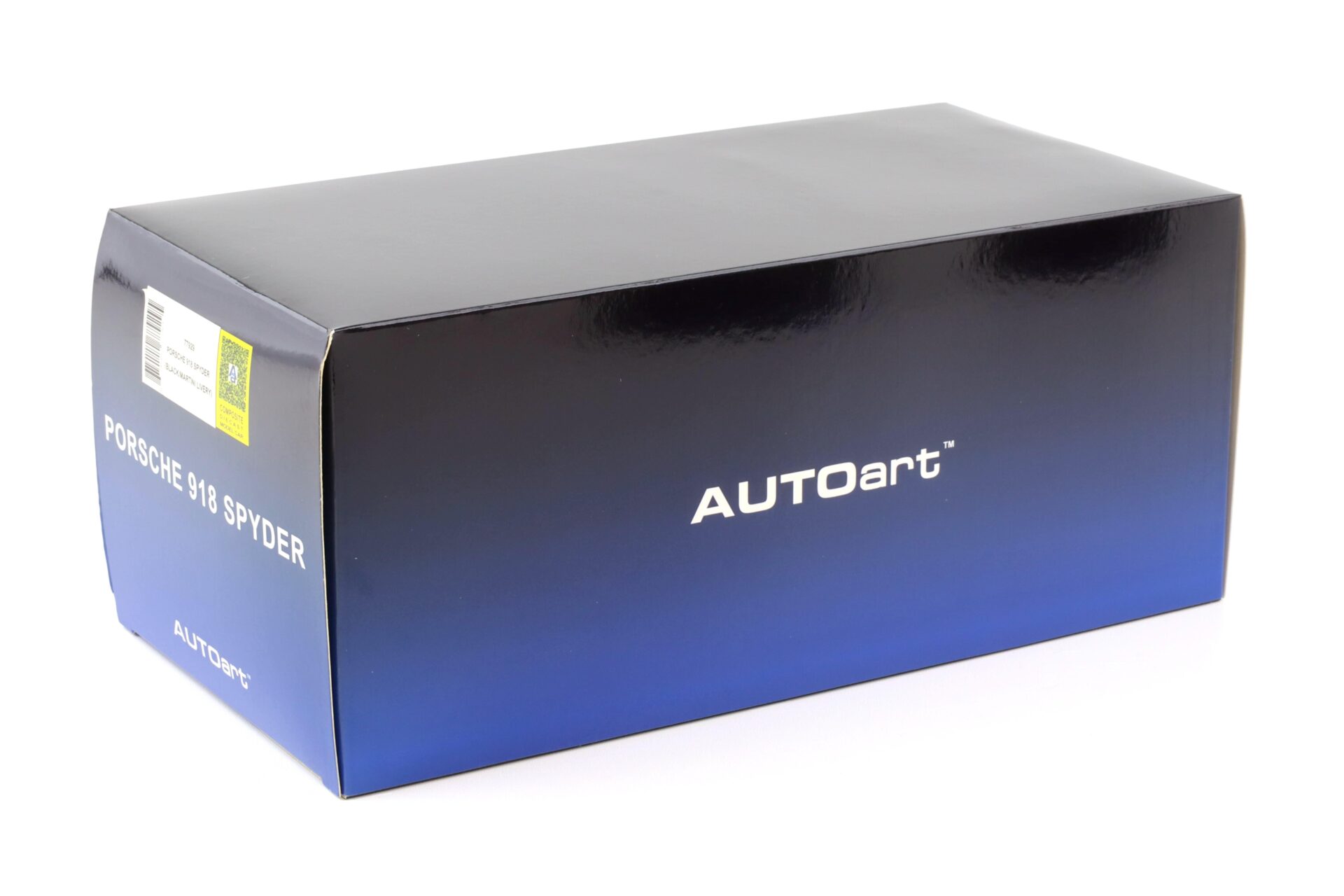 1:18 AUTOart Porsche 918 Spyder Weissach Package 2013 black/ Martini Livery 77929