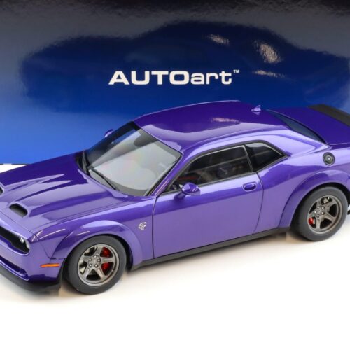 1:18 AUTOart Dodge Challenger SRT SUPER STOCK 2023 Plum Crazy purple 71768