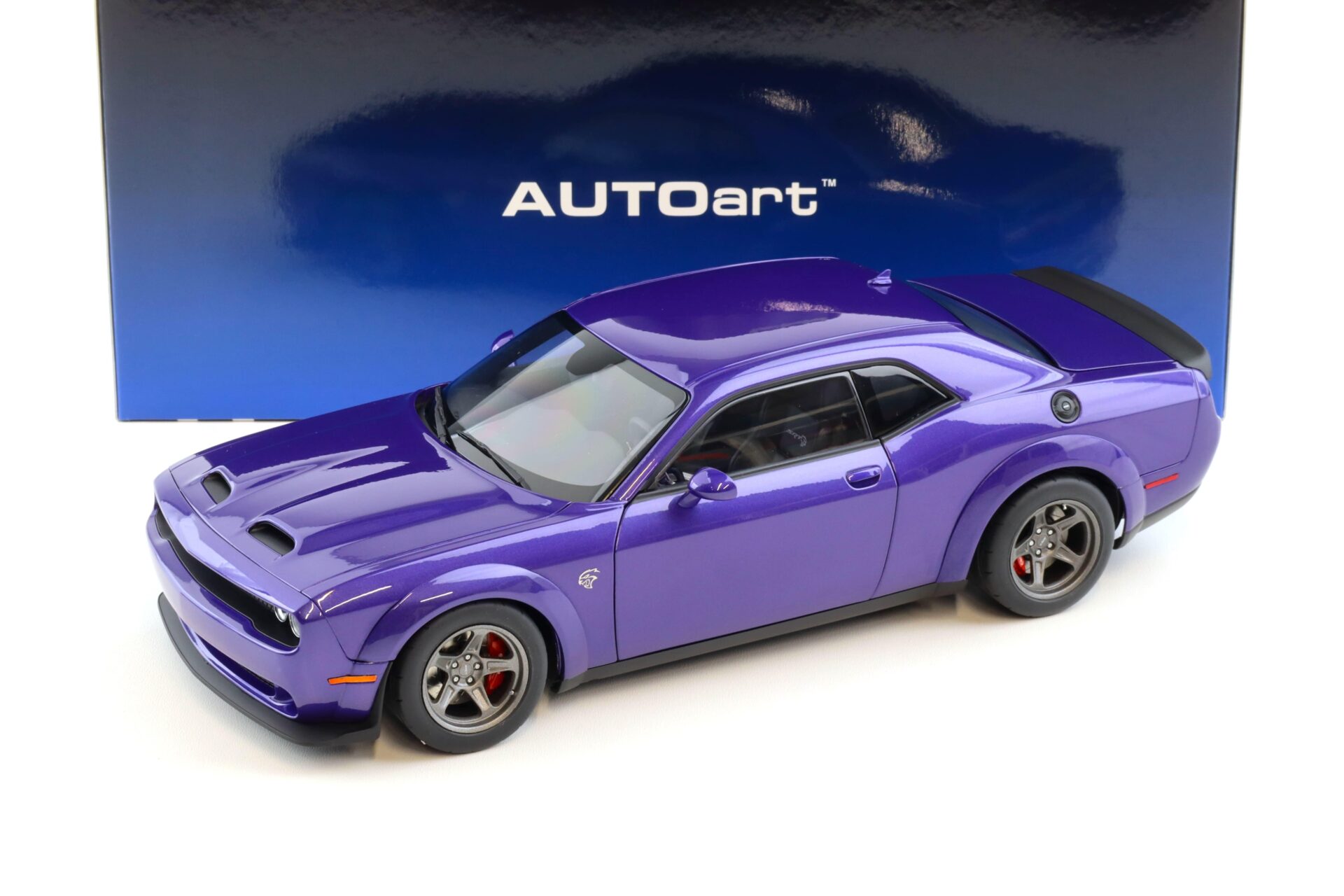 1:18 AUTOart Dodge Challenger SRT SUPER STOCK 2023 Plum Crazy purple 71768