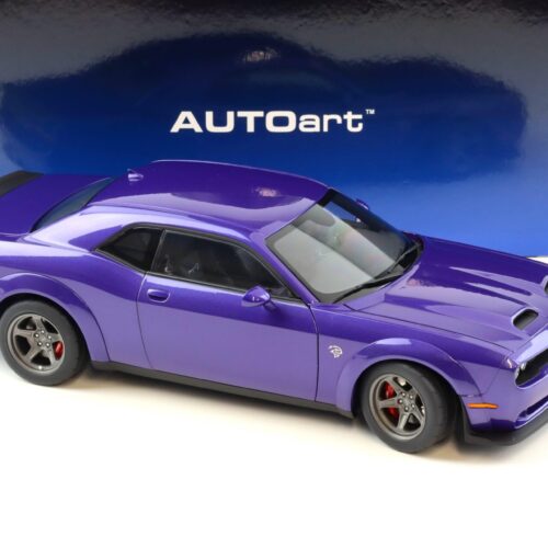 1:18 AUTOart Dodge Challenger SRT SUPER STOCK 2023 Plum Crazy purple 71768