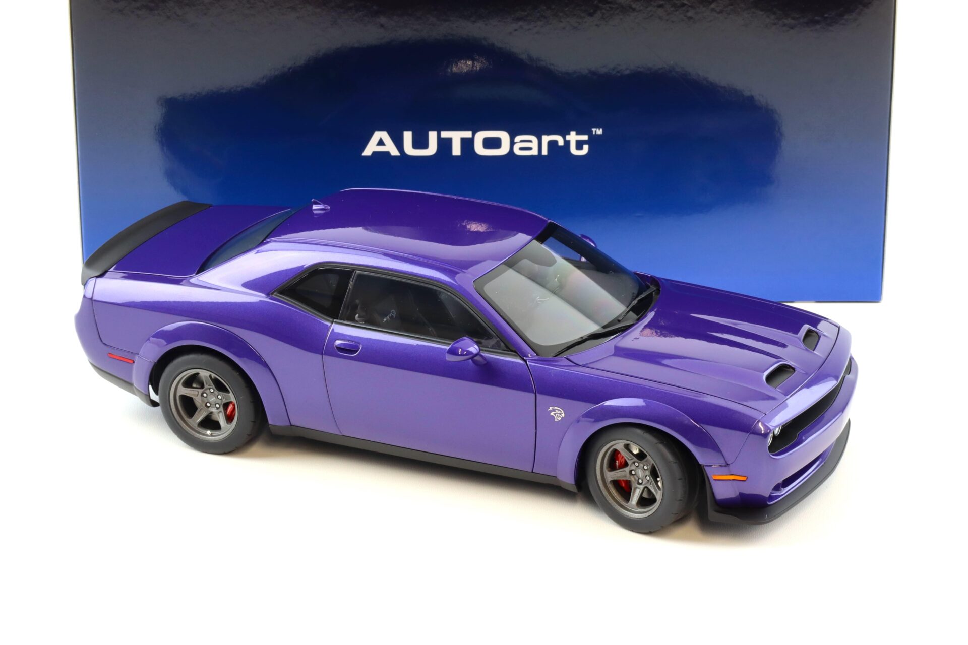 1:18 AUTOart Dodge Challenger SRT SUPER STOCK 2023 Plum Crazy purple 71768