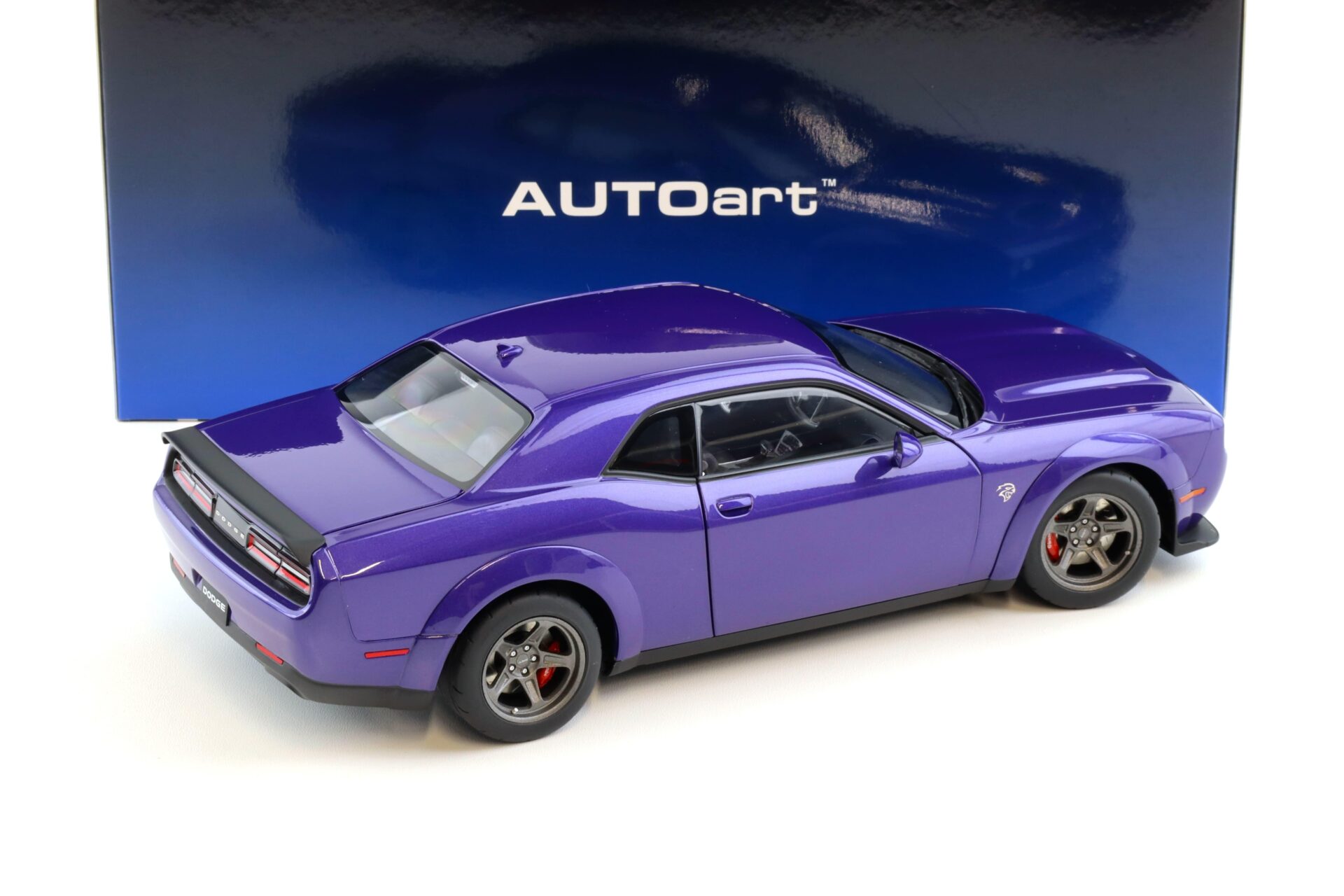 1:18 AUTOart Dodge Challenger SRT SUPER STOCK 2023 Plum Crazy purple 71768