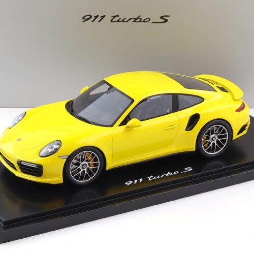 1:18 Spark Porsche 911 991.2 Turbo S Coupe Racing yellow WAP DEALER