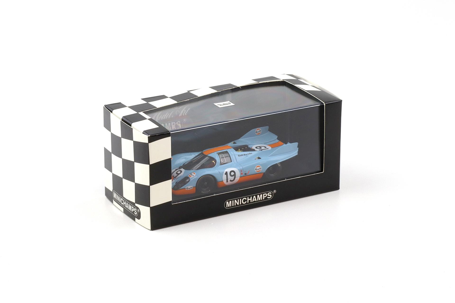 1:43 Minichamps Porsche 917K 24h Le Mans 1971 2nd Place #19 Müller/ Attwood GULF