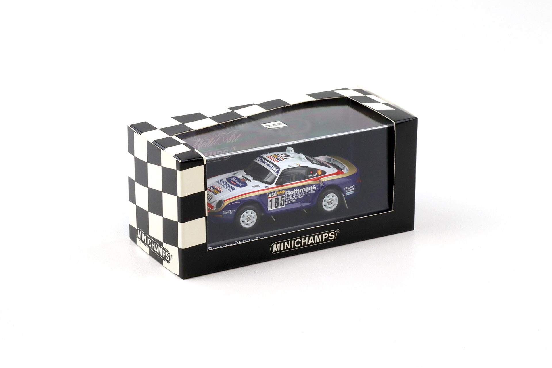 1:43 Minichamps Porsche 959 Rallye Paris-Dakar 1986 Ickx/ Brasseur #185