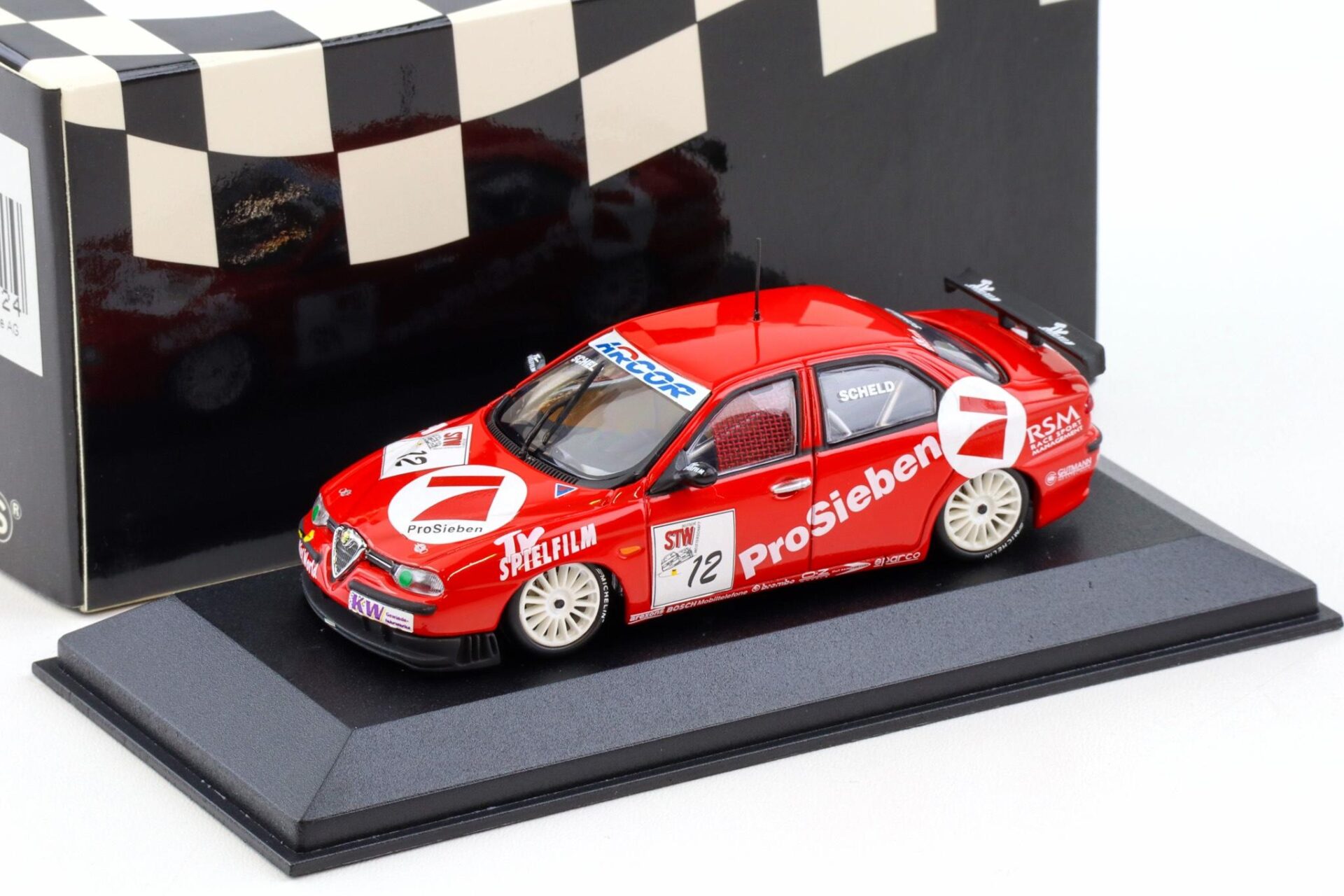 1:43 Minichamps Alfa Romeo 156 STW 1999 Team Euroteam A.Scheld #12