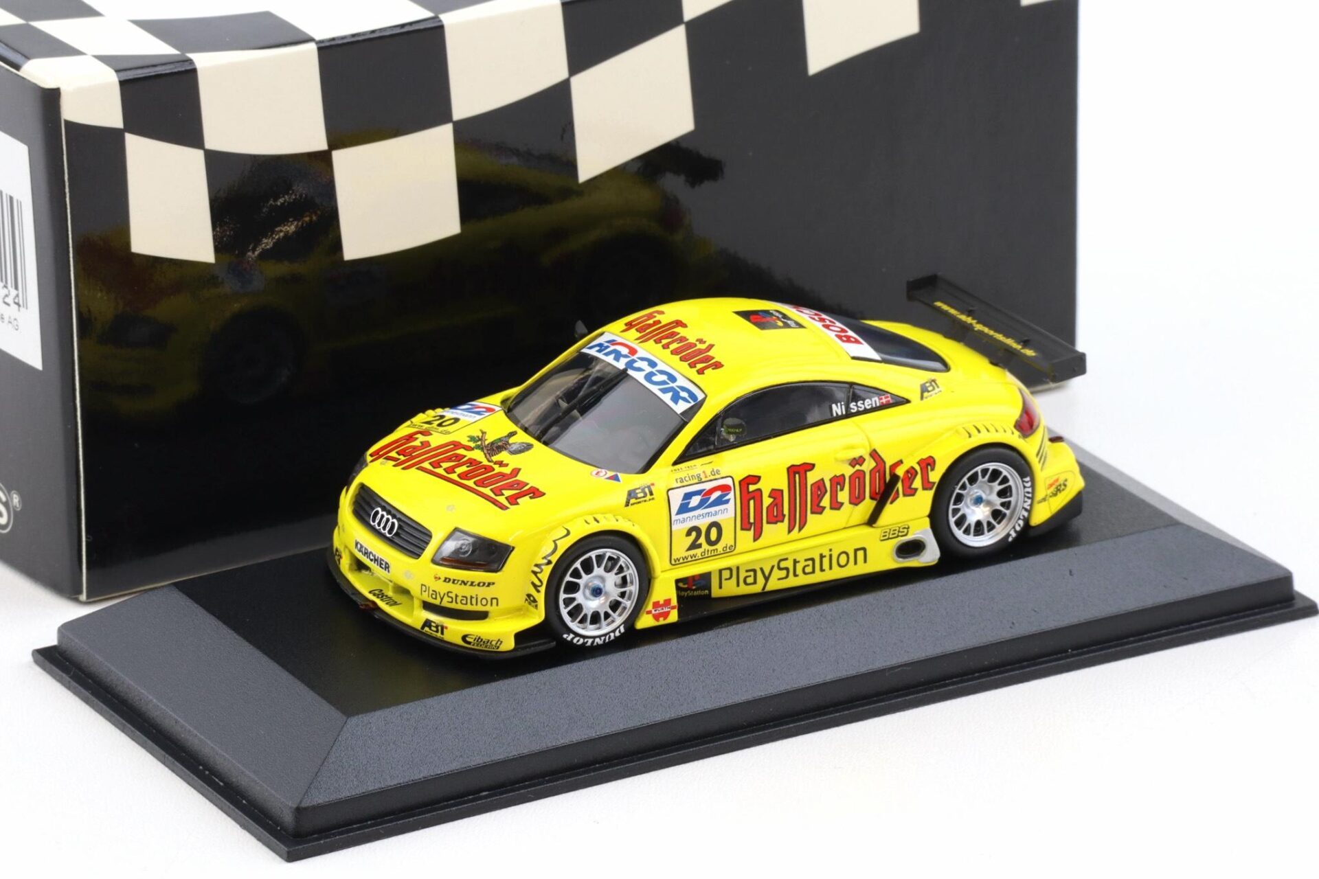 1:43 Minichamps Audi TT-R DTM 2000 Team Abt K.Nissen #20 Hasseröder
