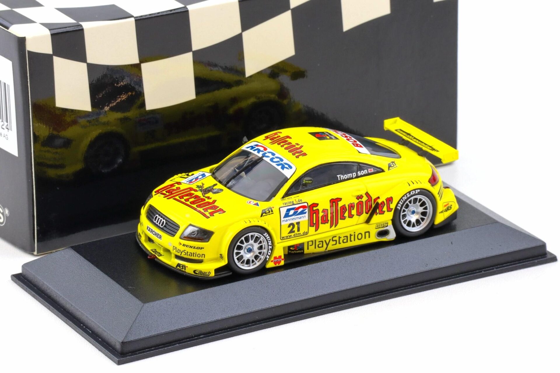 1:43 Minichamps Audi TT-R DTM 2000 Team Abt J.Thompson #21 Hasseröder