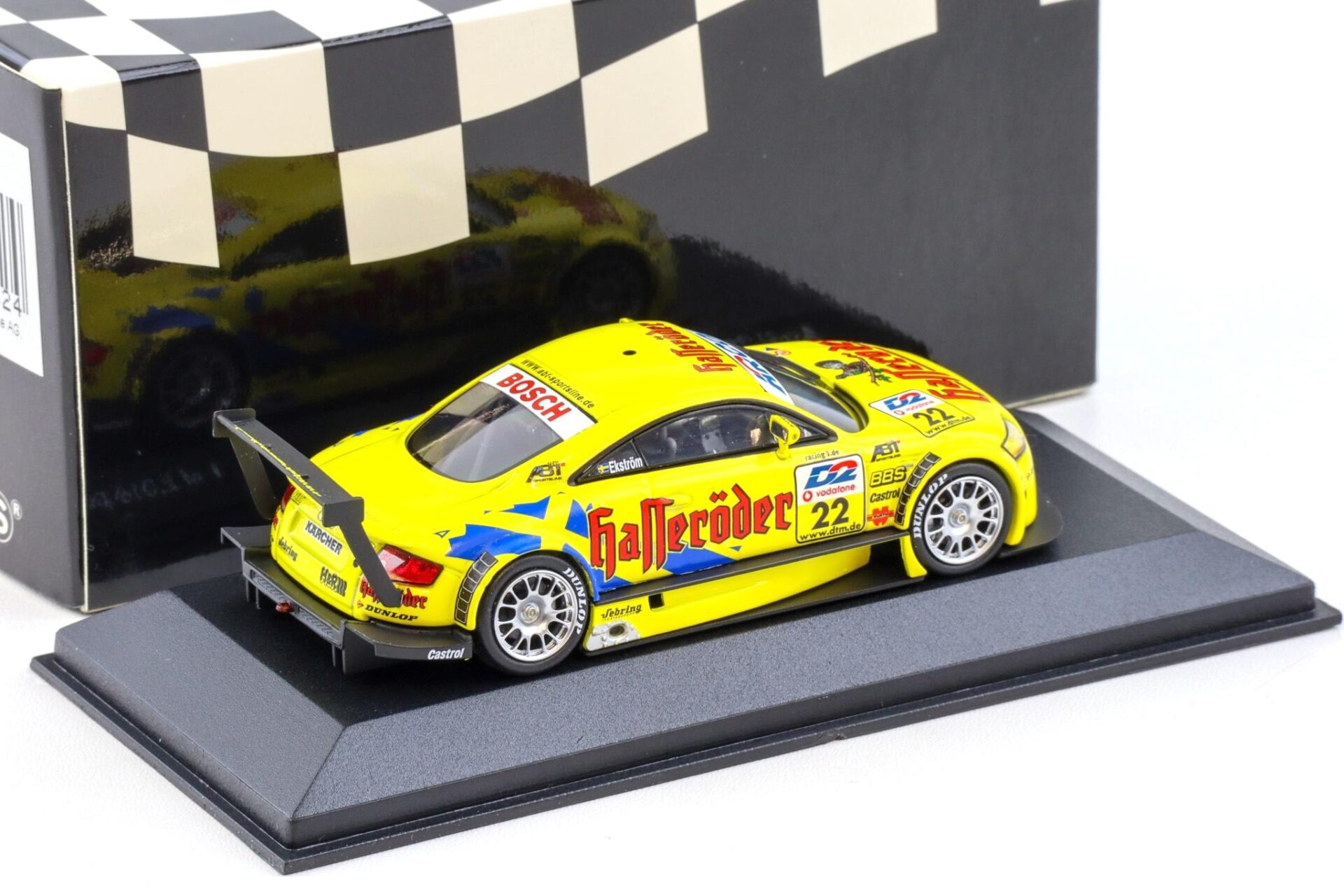 1:43 Minichamps Audi TT-R DTM 2001 Abt Sportsline Junior Ekstroem #22 Hasseröder