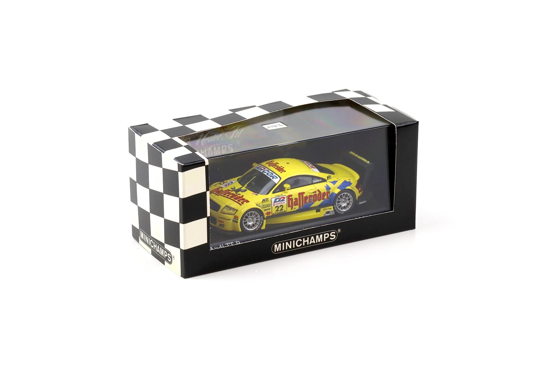 1:43 Minichamps Audi TT-R DTM 2001 Abt Sportsline Junior Ekstroem #22 Hasseröder