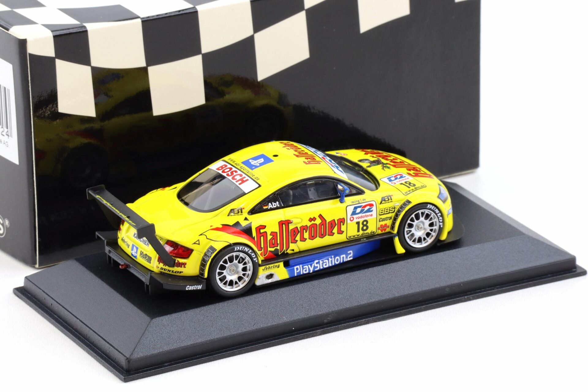 1:43 Minichamps Audi TT-R DTM 2001 Team Abt Sportsline C.Abt #18 Hasseröder