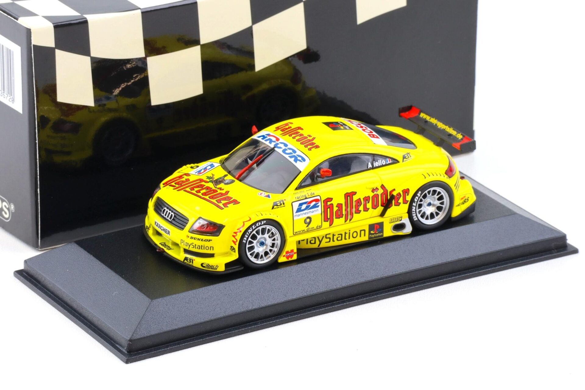 1:43 Minichamps Audi TT-R DTM 2000 Team Abt L.Aiello #9 Hasseröder