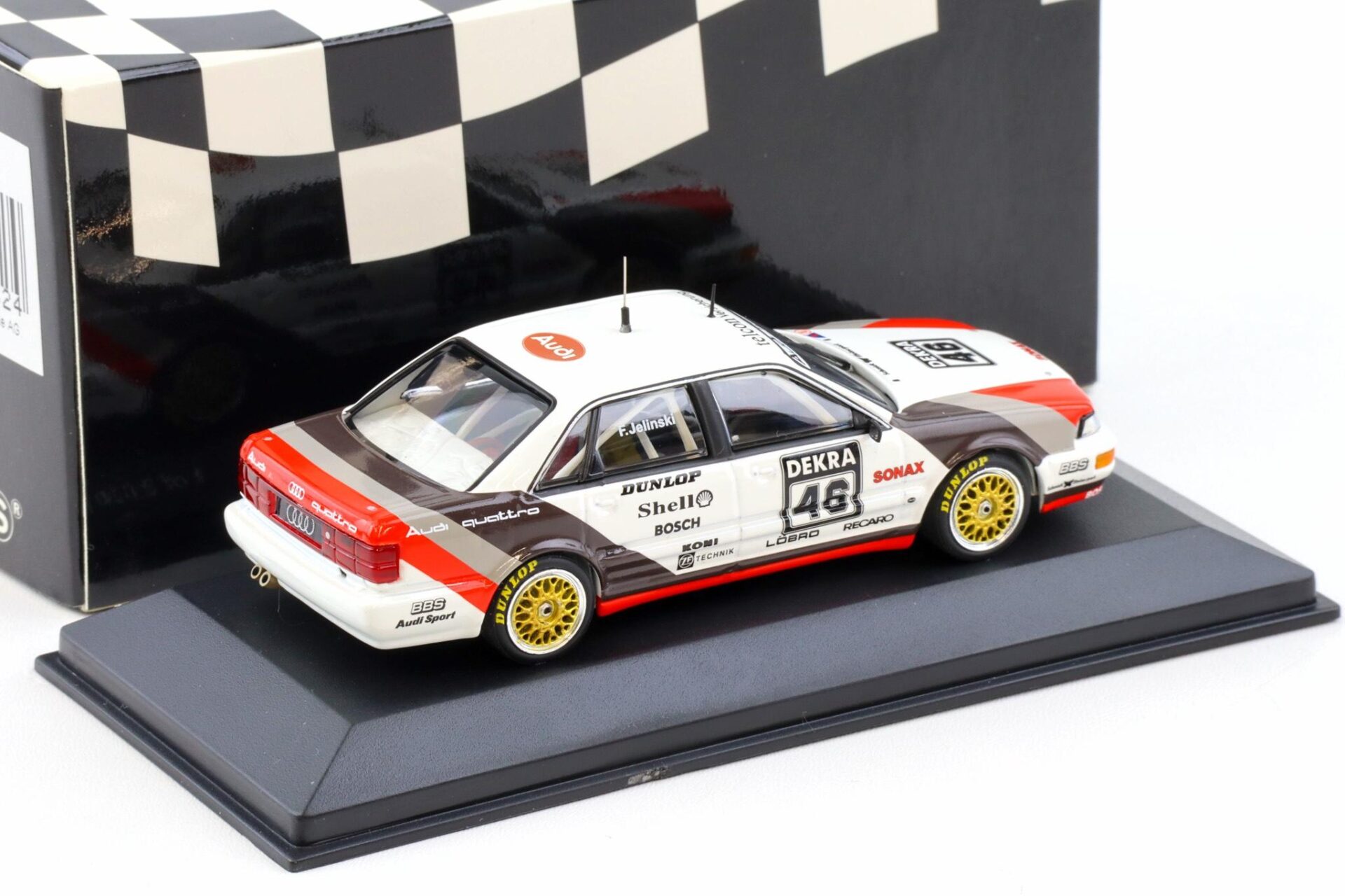 1:43 Minichamps Audi V8 DTM 1990 Frank Jelenski #46