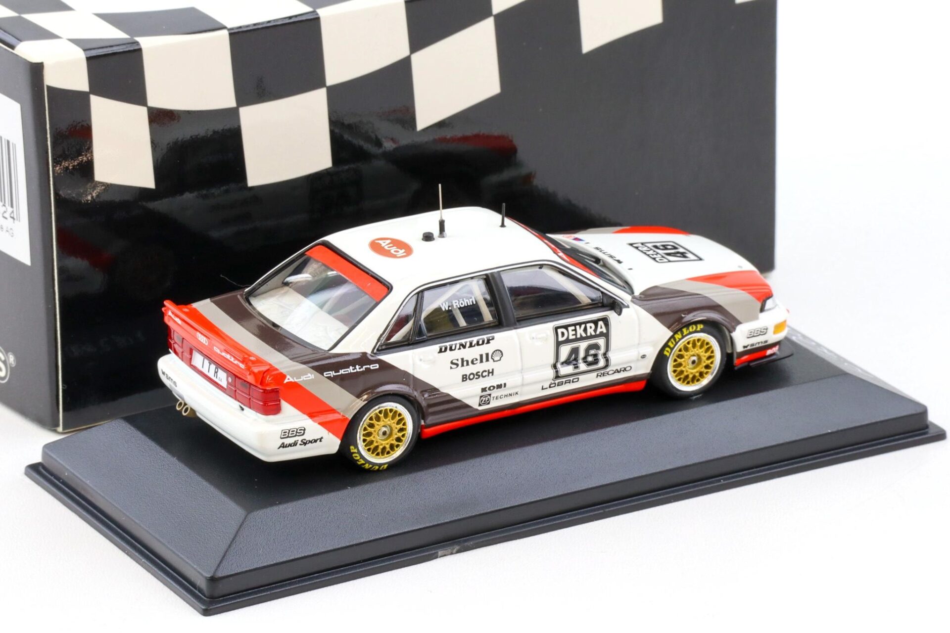 1:43 Minichamps Audi V8 DTM 1991 Walter Röhrl #46