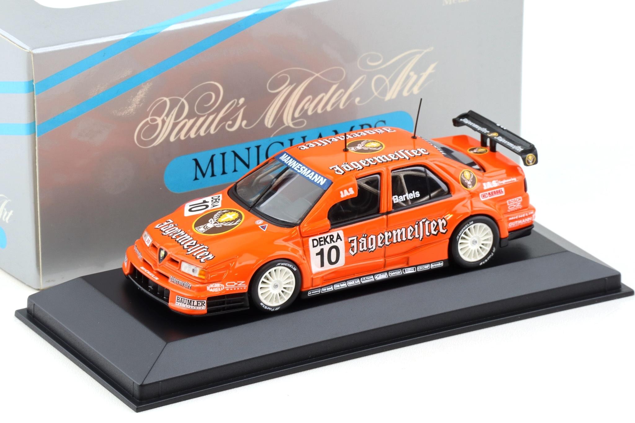 1:43 Minichamps Alfa Romeo 155 V6 TI DTM 1996 Team Alfa JAS Bartels #10 Jägermeister