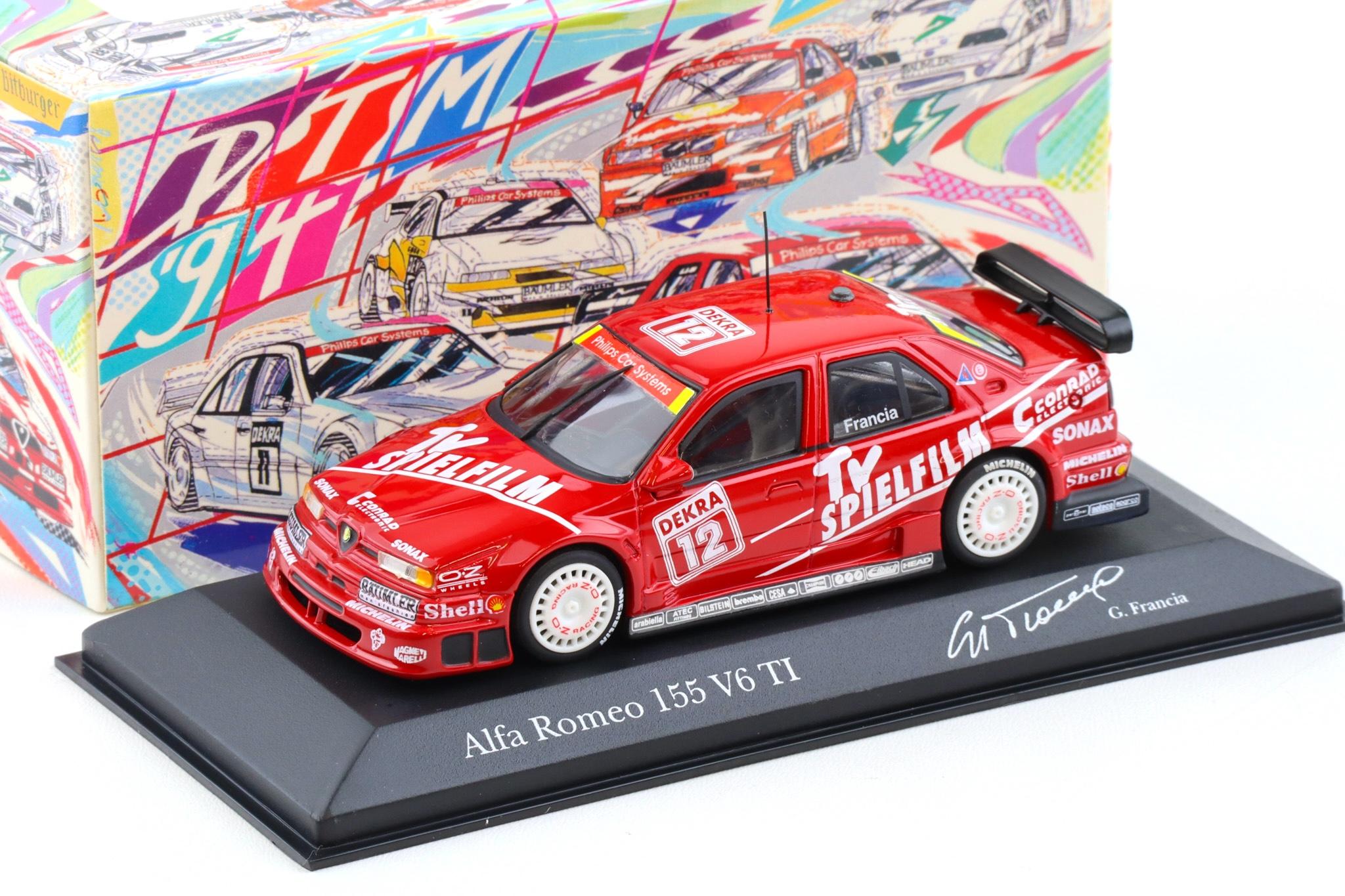 1:43 Minichamps Alfa Romeo 155 V6 TI DTM 1994 Team Schubel #12 G.Francia