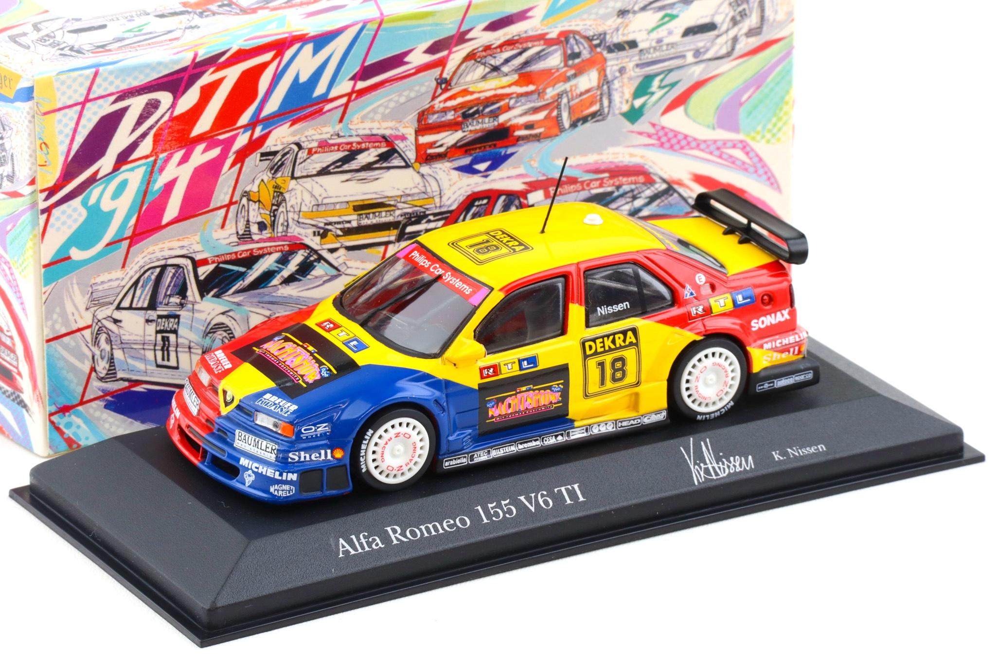 1:43 Minichamps Alfa Romeo 155 V6 TI DTM 1994 Team Schübel K.Nissen #18