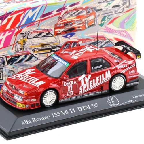 1:43 Minichamps Alfa Romeo 155 V6 TI DTM 1995 C.Danner #11 TV Spielfilm