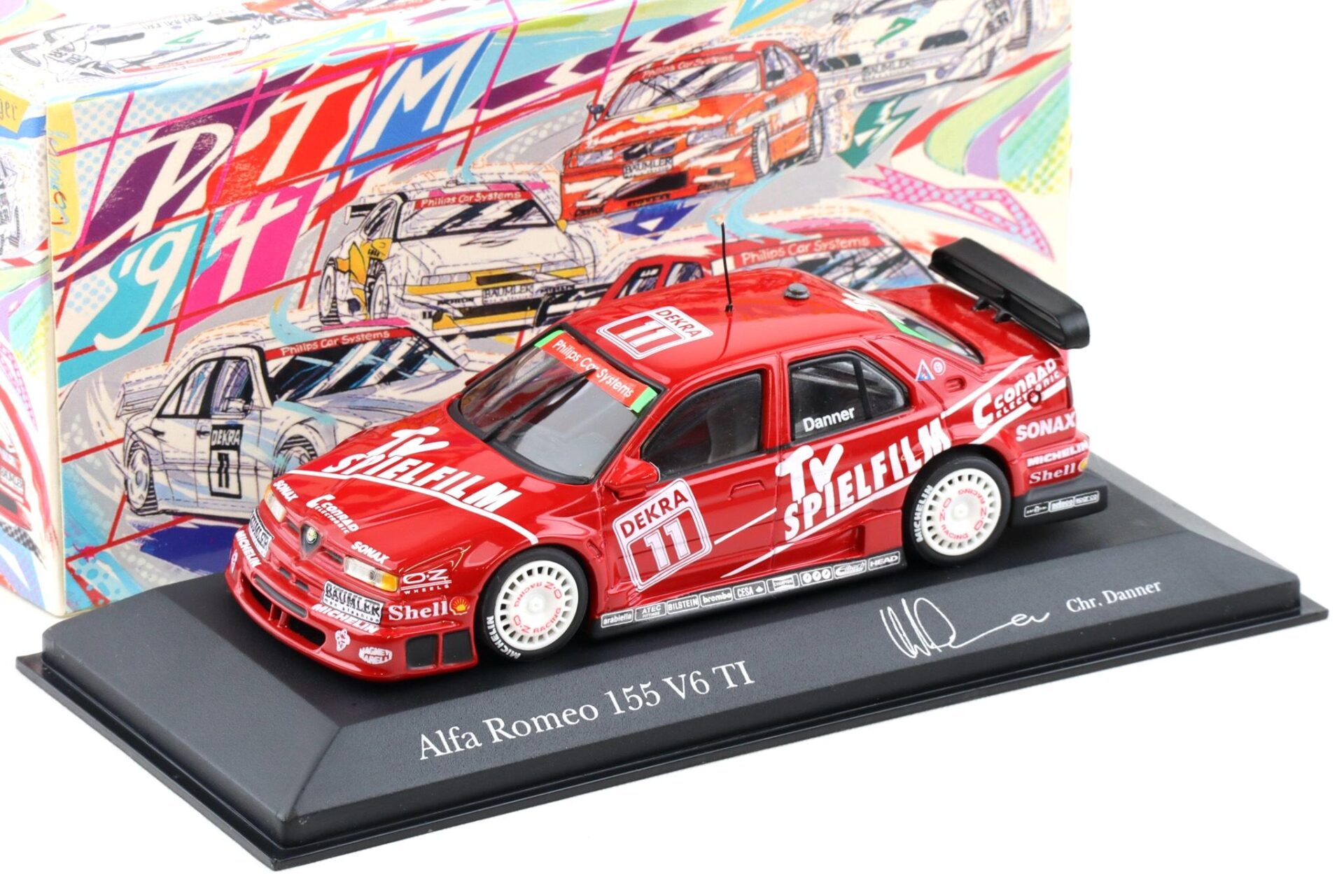 1:43 Minichamps Alfa Romeo 155 V6 TI DTM 1994 Team Schubel C.Danner #11