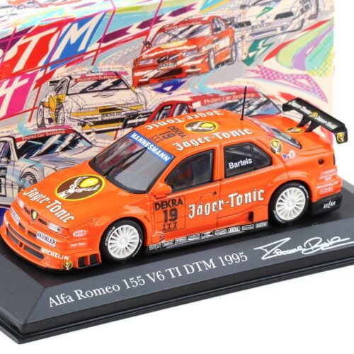 1:43 Minichamps Alfa Romeo 155 V6 TI DTM 1995 Euroteam M.Bartels #19 Jägermeister
