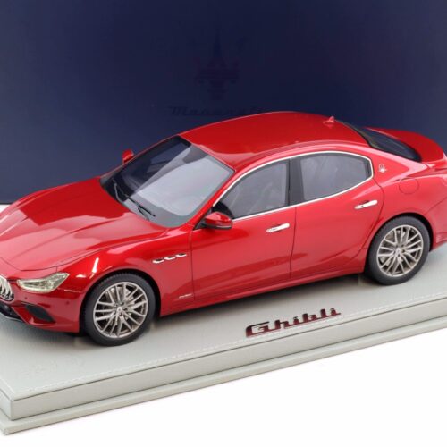 1:18 BBR Maserati Ghibli MY19 Limousine Rosso Potente DEALER VERSION