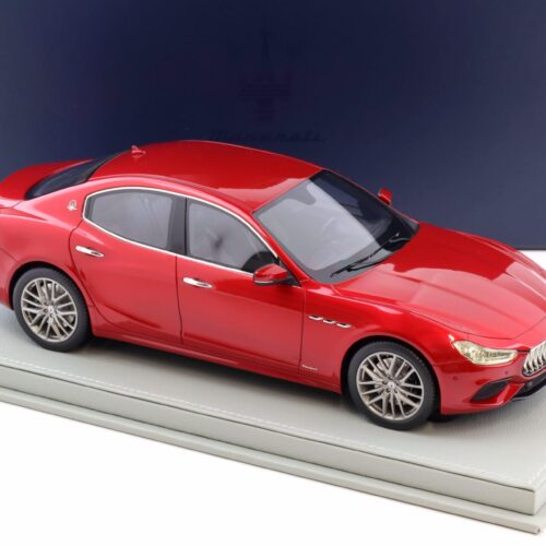 1:18 BBR Maserati Ghibli MY19 Limousine Rosso Potente DEALER VERSION