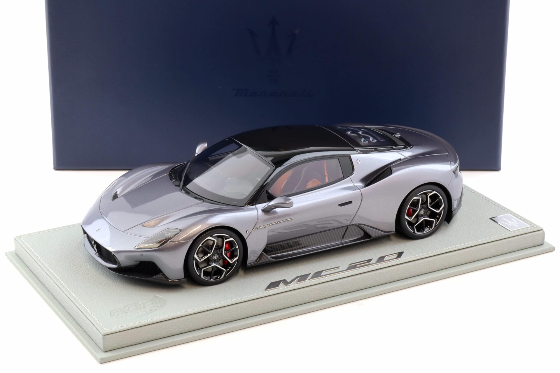1:18 BBR Maserati MC20 Coupe 2020 Grigio Misterio DEALER VERSION