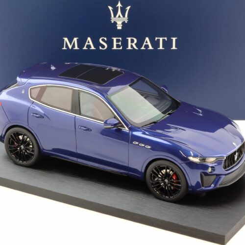 1:18 Top Speed Maserati Levante V8 Trofeo Blu Emozione DEALER VERSION