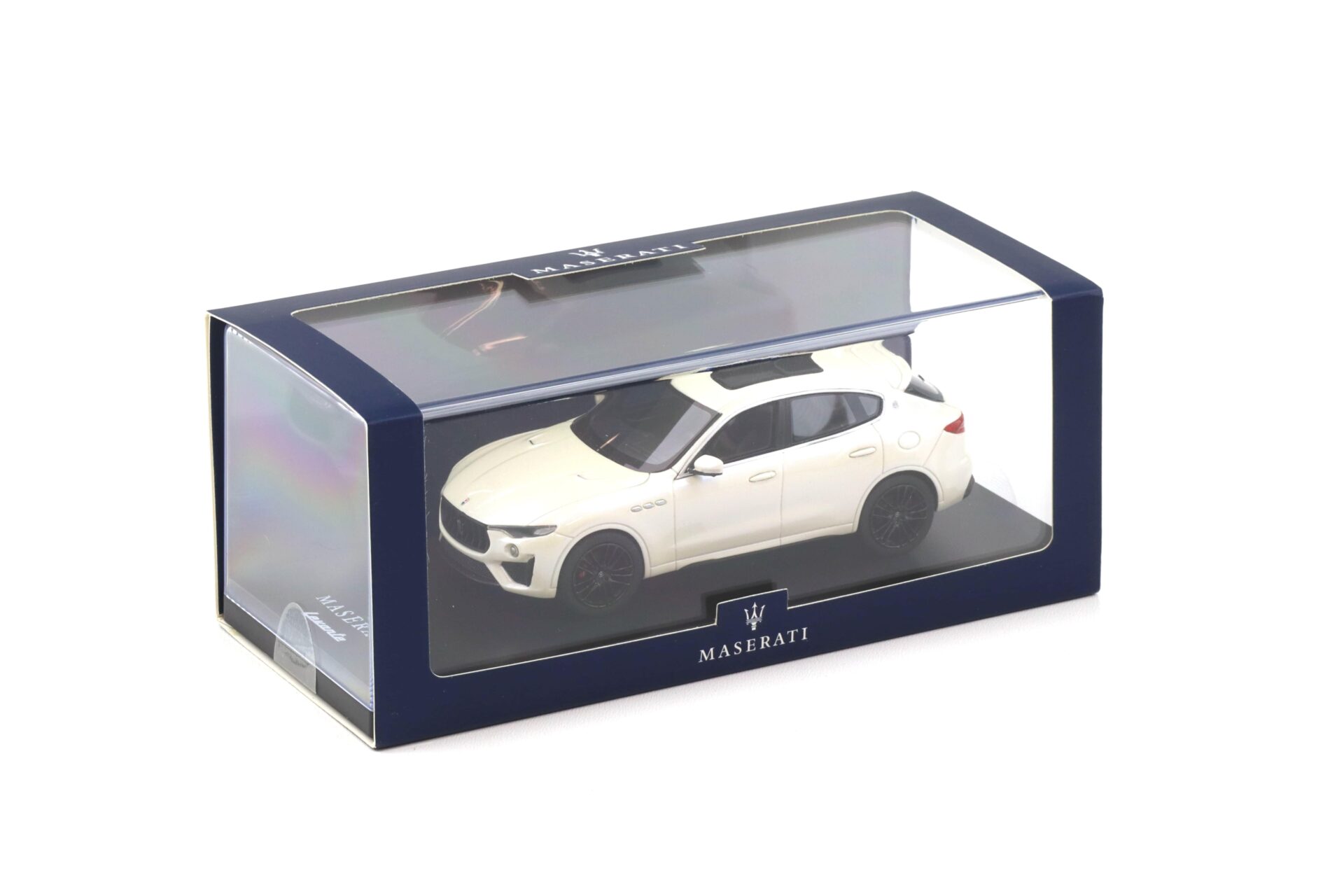 1:43 TSM Model Maserati Levante V8 Trofeo Bianco Birdcage DEALER VERSION