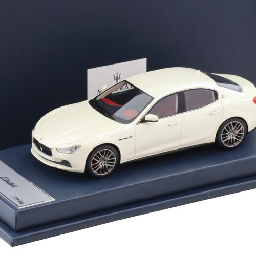 1:43 BBR Maserati Ghibli MY14 Limousine Bianco Alpi DEALER VERSION