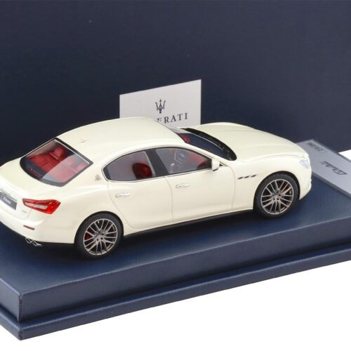 1:43 BBR Maserati Ghibli MY14 Limousine Bianco Alpi DEALER VERSION