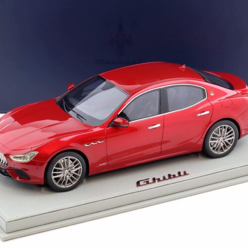 1:18 BBR Maserati Ghibli MY19 Limousine Rosso Potente DEALER VERSION