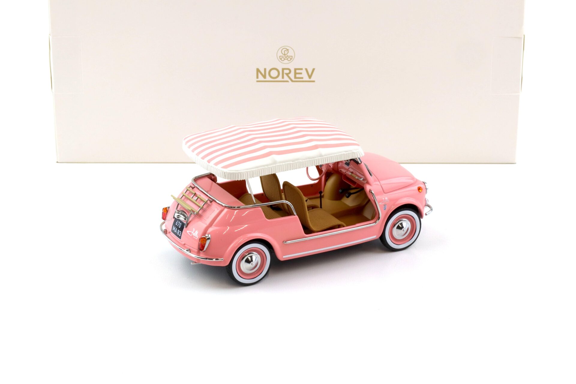 1:18 Norev Fiat 500 Jolly 1965 pink - Limited 200 pcs.