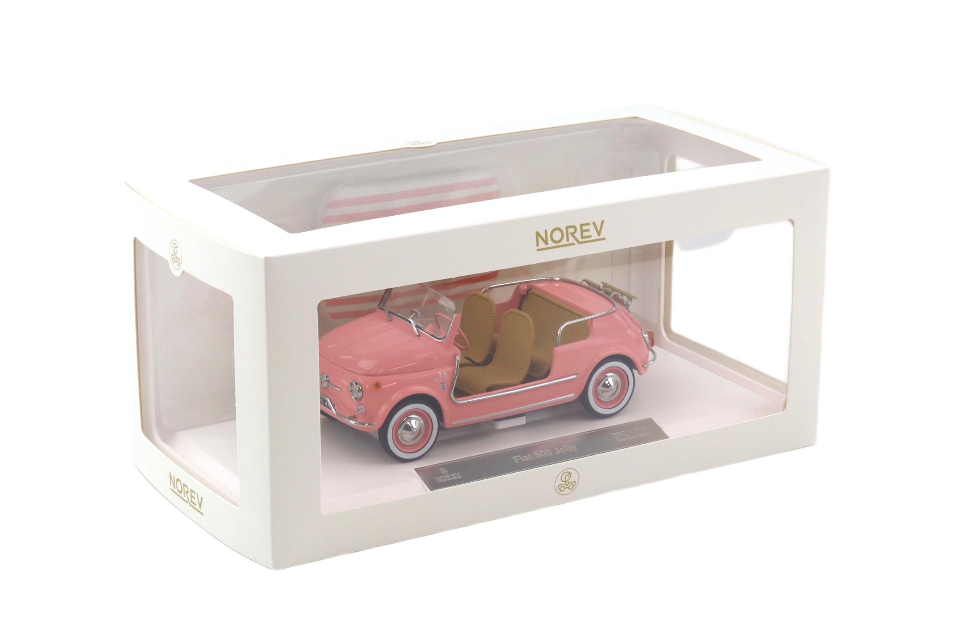 1:18 Norev Fiat 500 Jolly 1965 pink - Limited 200 pcs.