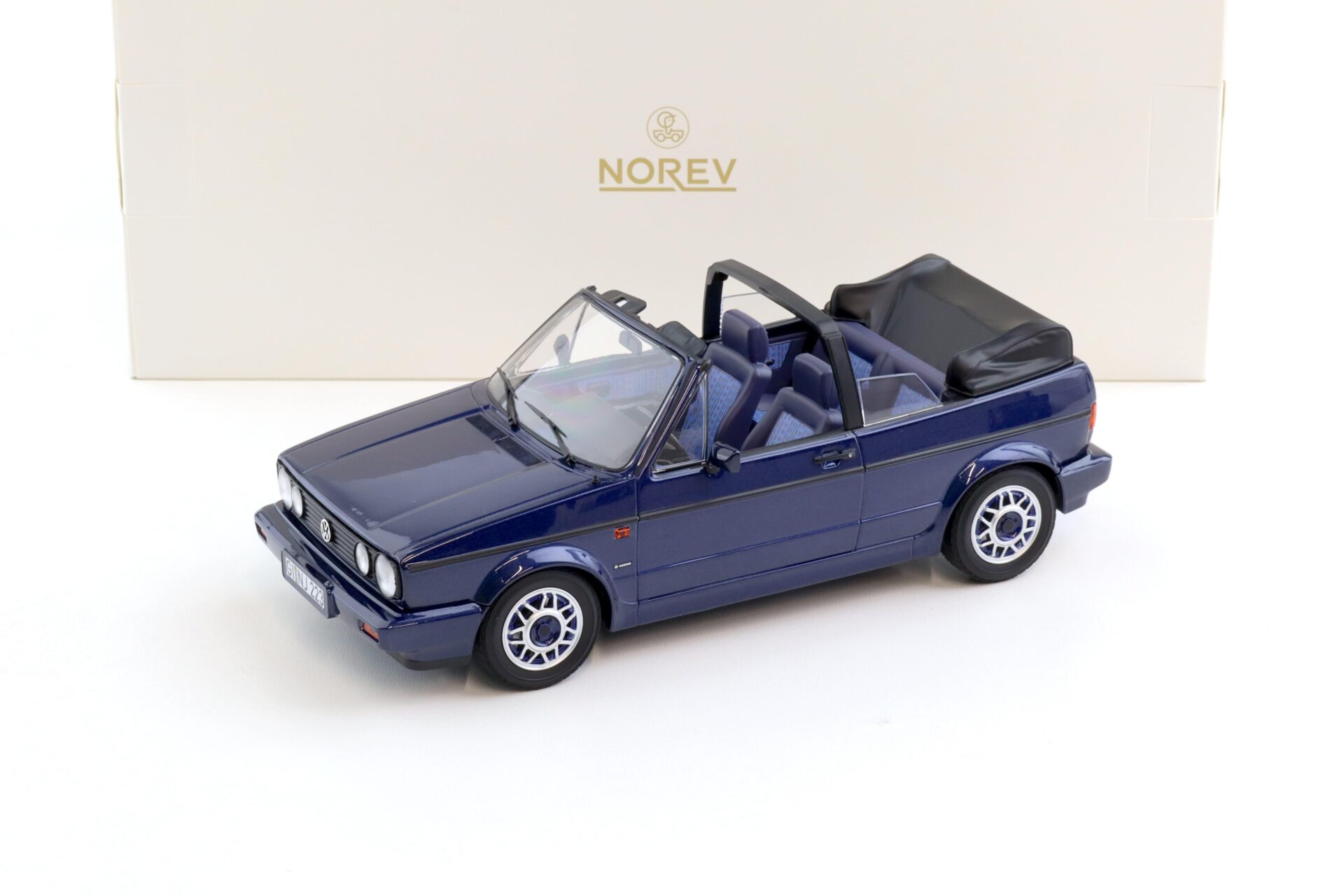 1:18 Norev VW Golf 1 Cabriolet Quartett 1991 Inca blue metallic