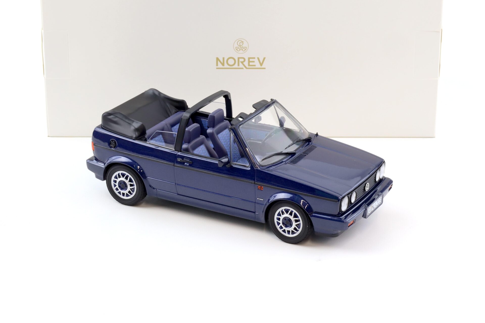 1:18 Norev VW Golf 1 Cabriolet Quartett 1991 Inca blue metallic