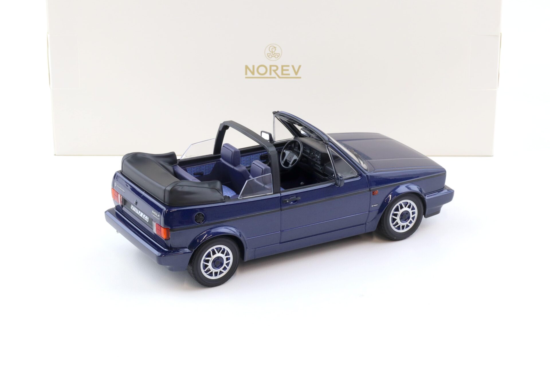 1:18 Norev VW Golf 1 Cabriolet Quartett 1991 Inca blue metallic