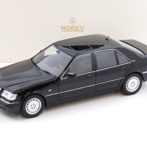 1:18 Norev Mercedes S-Klasse S600 W140 Limousine 1997 Obsidian black metallic