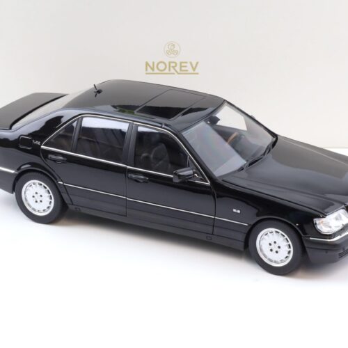 1:18 Norev Mercedes S-Klasse S600 W140 Limousine 1997 Obsidian black metallic