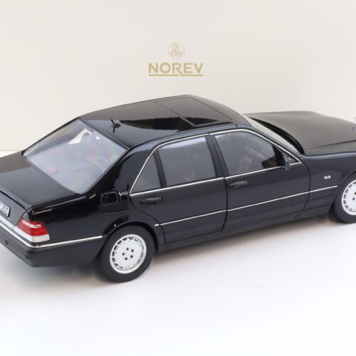 1:18 Norev Mercedes S-Klasse S600 W140 Limousine 1997 Obsidian black metallic
