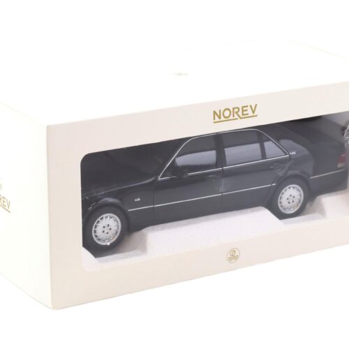 1:18 Norev Mercedes S-Klasse S600 W140 Limousine 1997 Obsidian black metallic