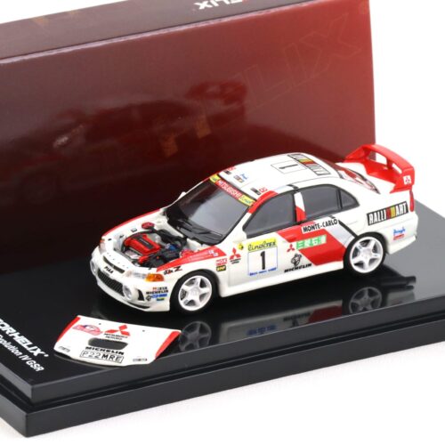 1:64 Motorhelix Mitsubishi Lancer Evolution IV GSR #1 Rally Monte Carlo