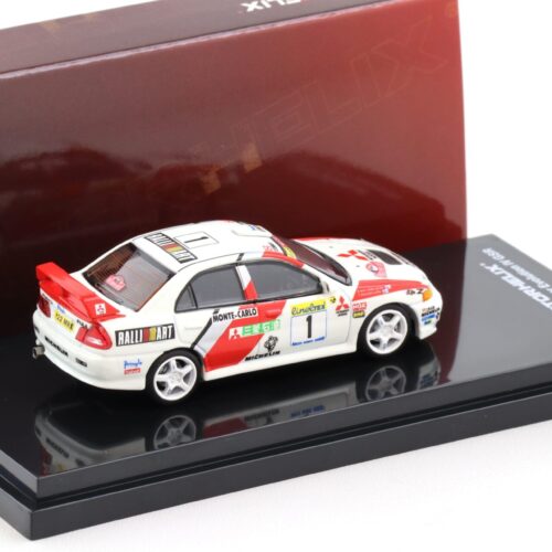 1:64 Motorhelix Mitsubishi Lancer Evolution IV GSR #1 Rally Monte Carlo