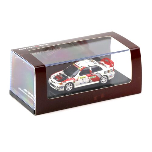 1:64 Motorhelix Mitsubishi Lancer Evolution IV GSR #1 Rally Monte Carlo