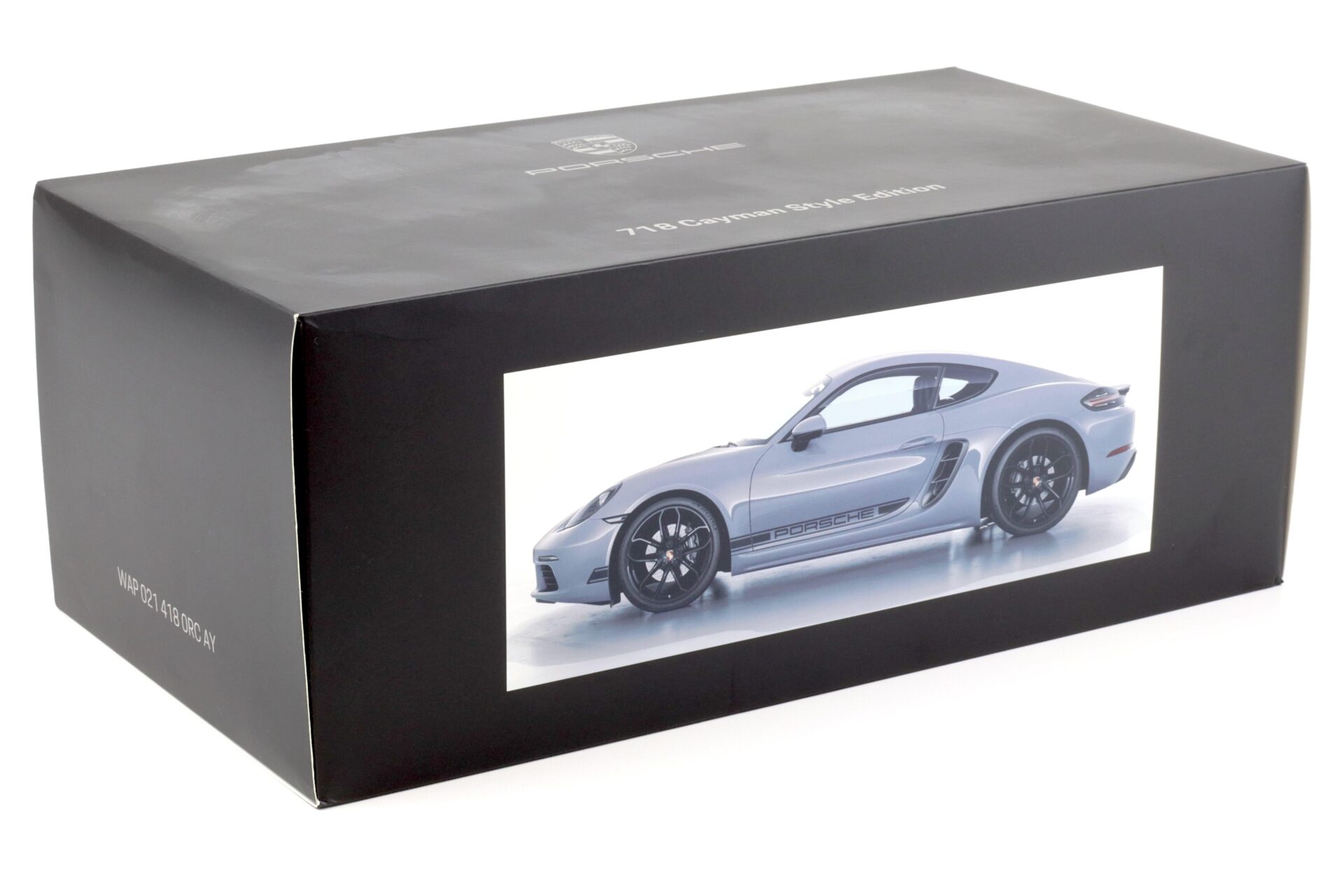 1:18 Spark Porsche 718 Cayman Style Edition arctic grey/ black stripe WAP DEALER