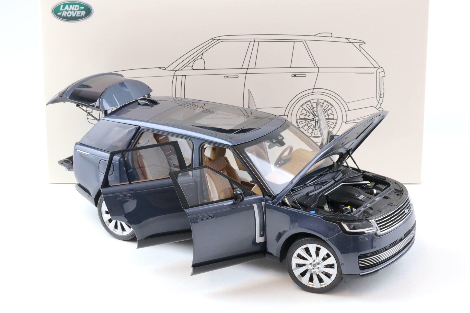 1:18 LCD Models Land Rover Range Rover SV SERENITY blue metallic 2022 LCD18017-BU