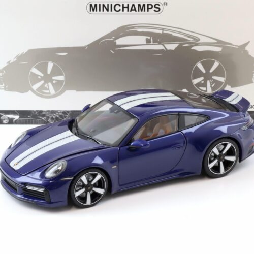 1:18 Minichamps Porsche 911 992 Sport Classic Coupe 2022 blue metallic