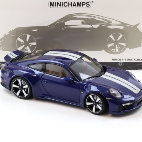 1:18 Minichamps Porsche 911 992 Sport Classic Coupe 2022 blue metallic